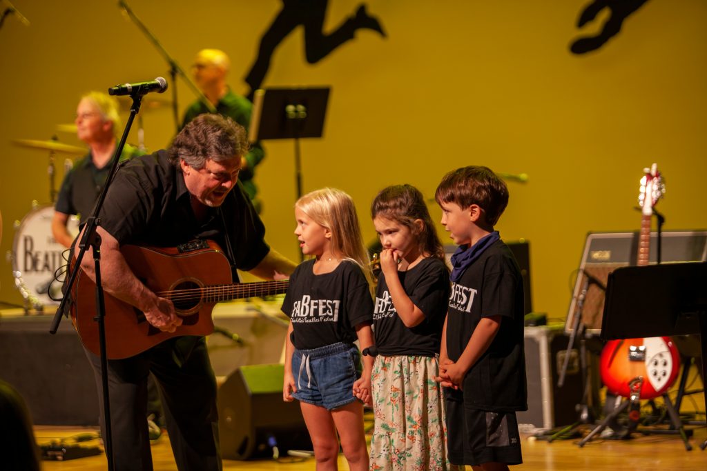 Fabfest!  After intermission John &amp; the TMP House Band/Choir were joined by his grandchildren in performing "Yellow Submarine" during the Tosco Music Beatles Tribute at the Belk Theater in Charlotte, NC July 10th, 2021.