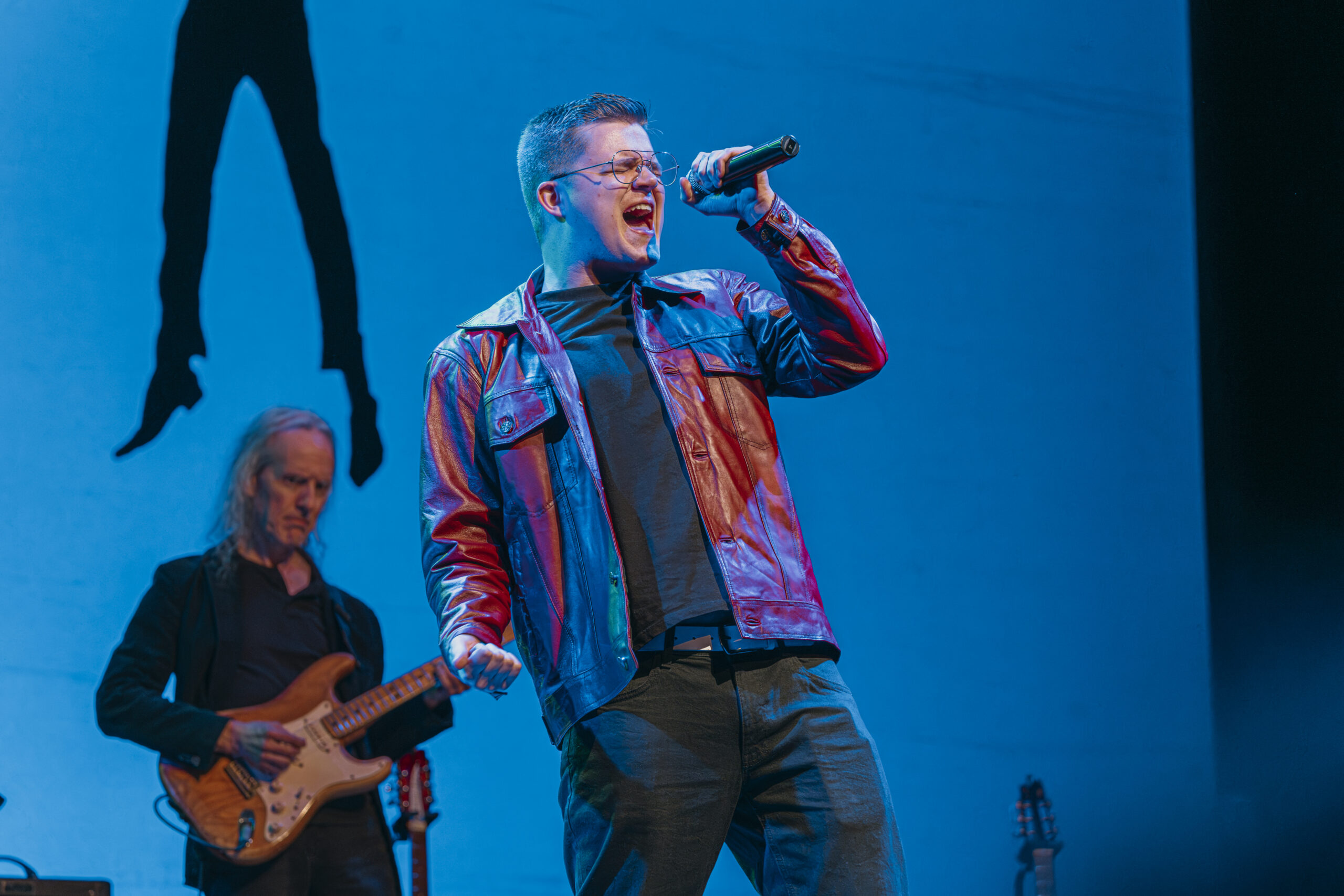 Josh King performs at Tosco Music Beatles Tribute Oct 2025 photo by Starkim Noble